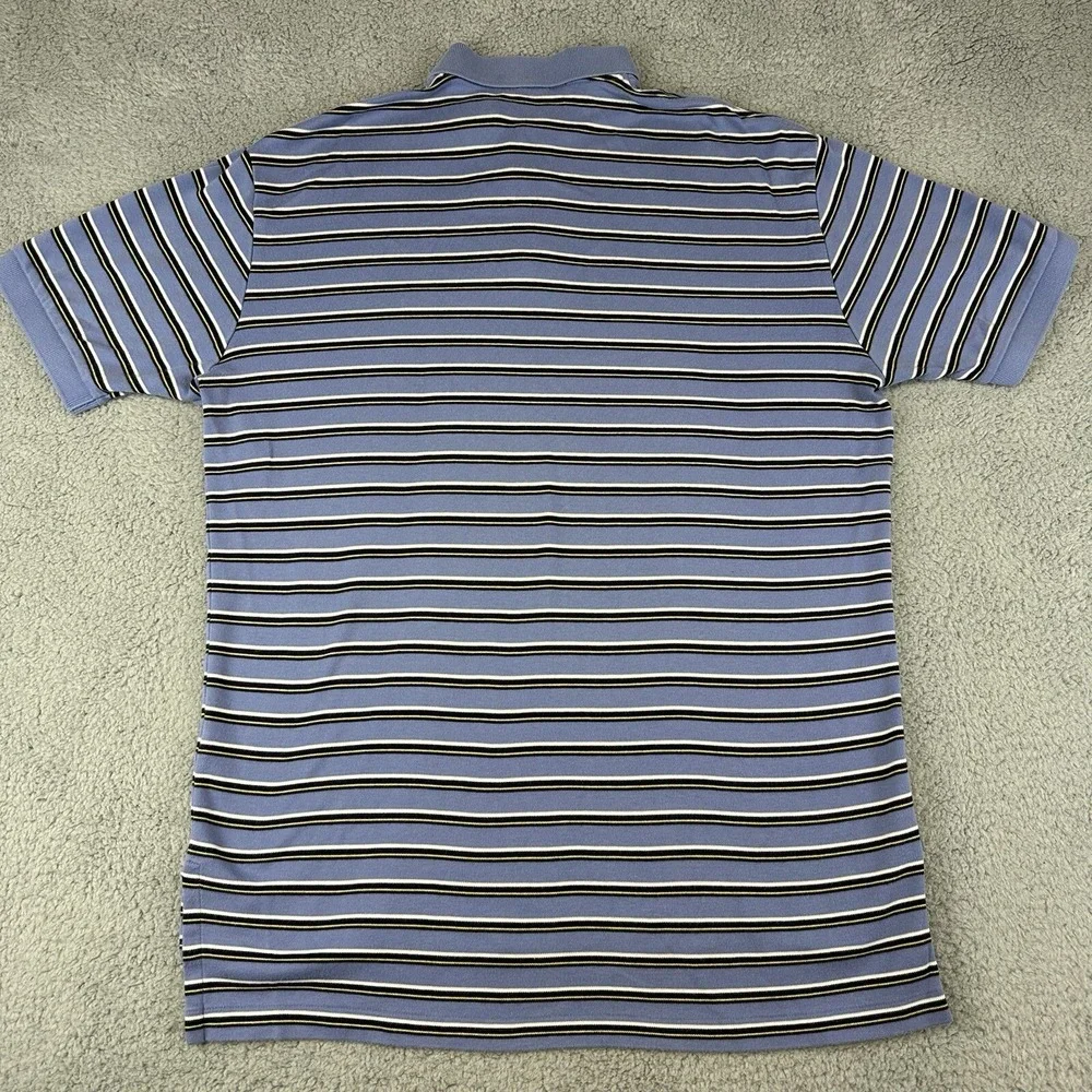 Polo Ralph Lauren Polo Shirt‎ Men's Large Blue Striped Yellow Pony Preppy